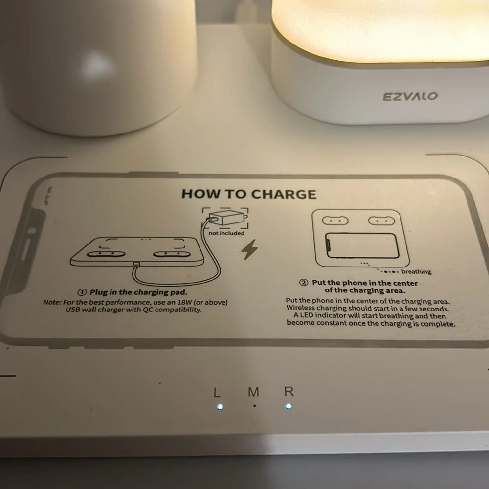 EZVALO Birthday Gifts for Women, 3 in 1 Charger Station with Wireless Phone Char